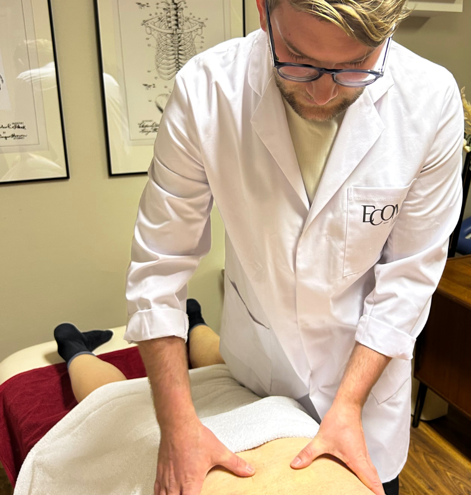 Bild från arbete med osteopat i Malmö hos Wigö Kliniken Osteopati